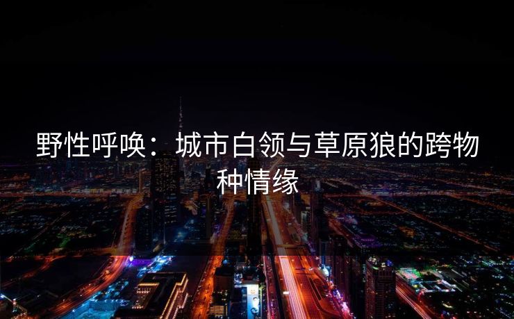 野性呼唤：城市白领与草原狼的跨物种情缘